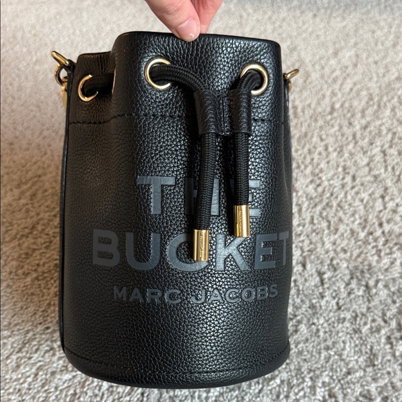Marc Jacobs Black Bucket Bag with Gold Accents - Picture 3 of 11